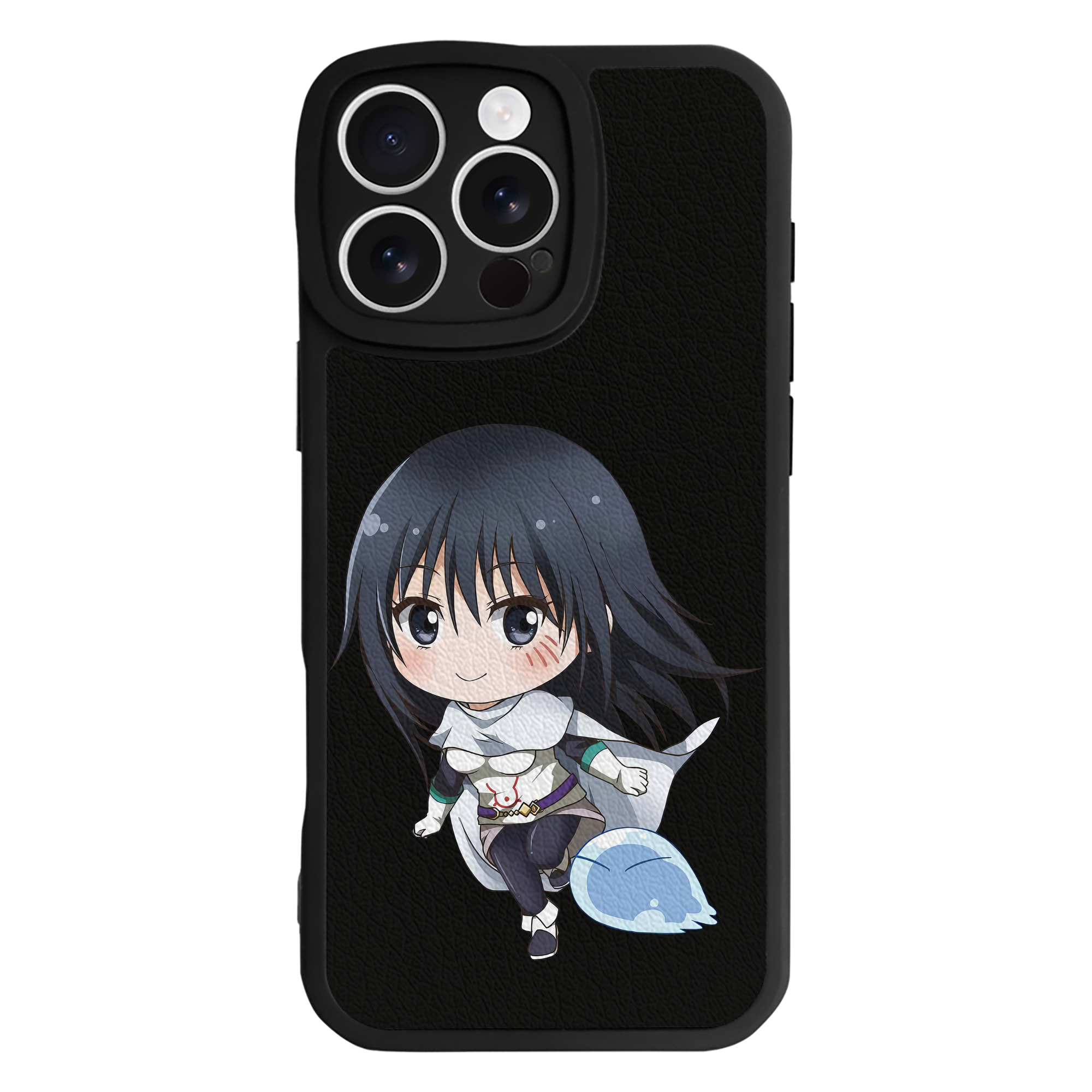 （画像用） 転スラ Regarding Reincarnated to Slime 【iPhone 16シリーズ対応】シリコンスマホケース（レザー調） 材質：シリコン